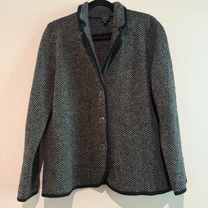 Talbots Merino Sweater Blazer - Herringbone Size XLP
